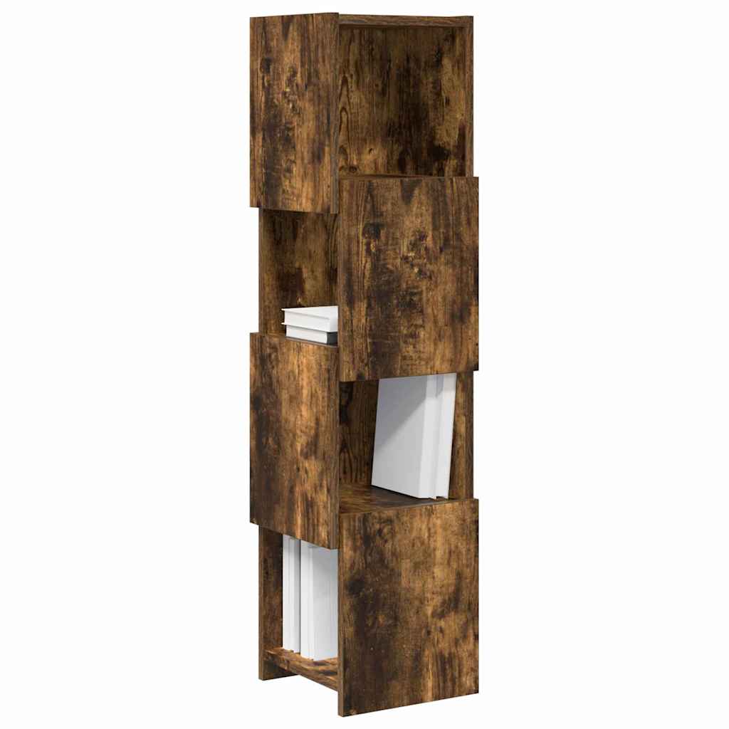 Hoekkast Wit 25,5x25x102cm Bewerkt hout