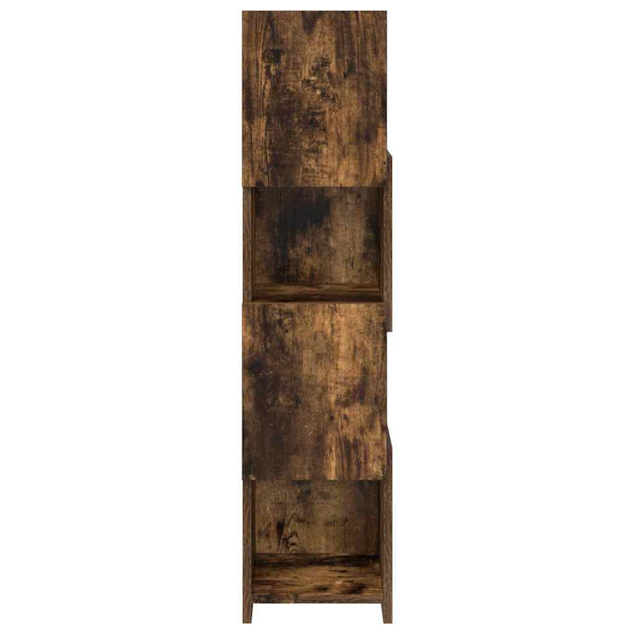 Hoekkast Wit 25,5x25x102cm Bewerkt hout