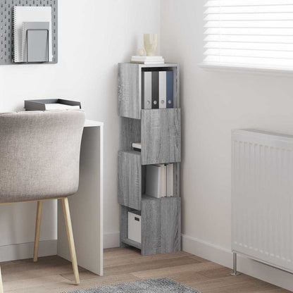 Hoekkast Wit 25,5x25x102cm Bewerkt hout
