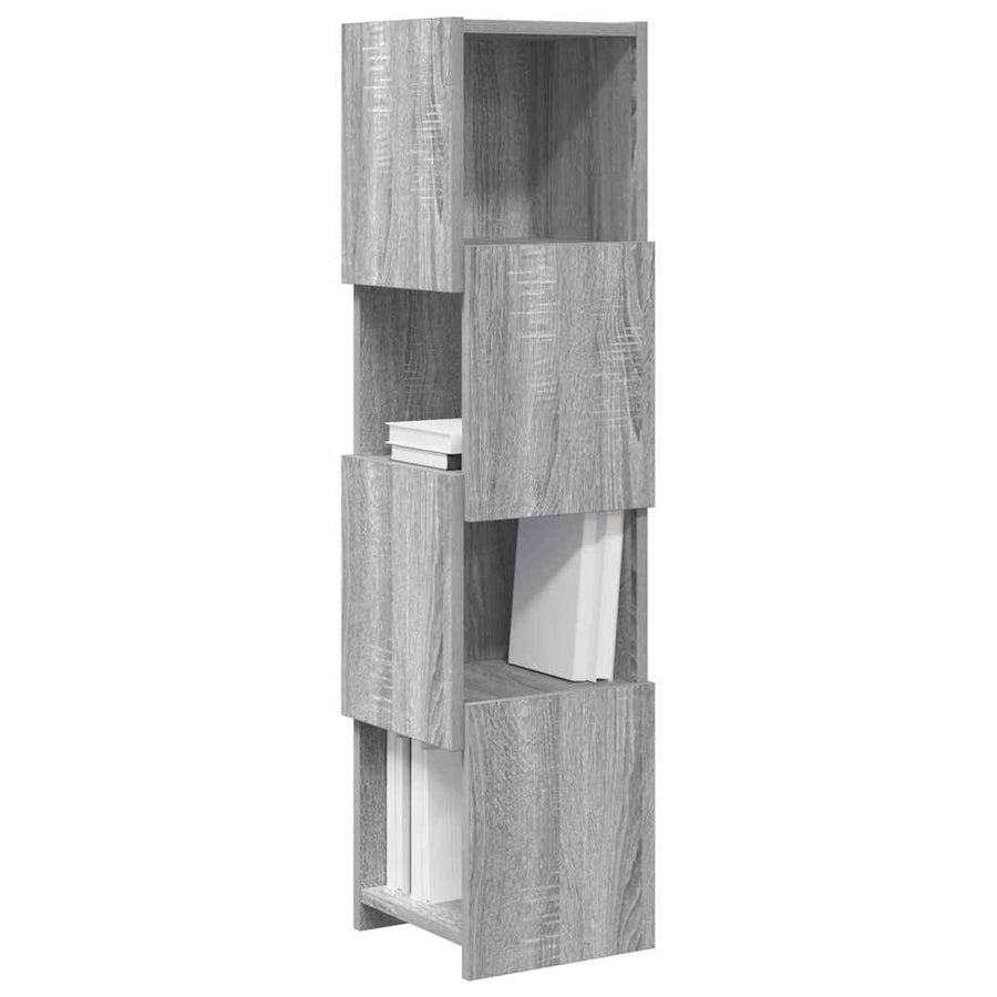 Hoekkast Wit 25,5x25x102cm Bewerkt hout