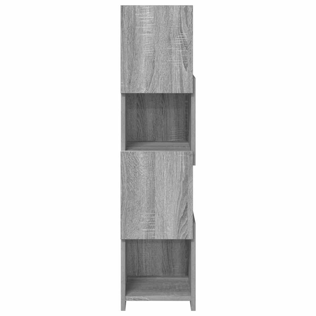 Hoekkast Wit 25,5x25x102cm Bewerkt hout