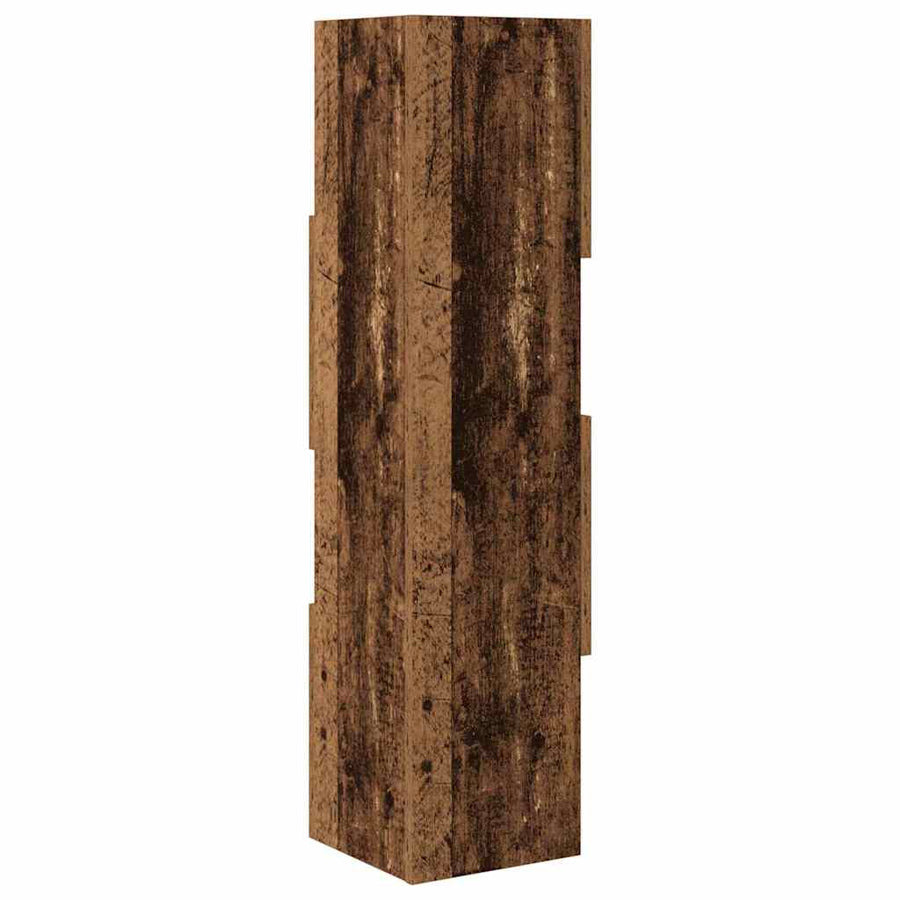 Hoekkast Wit 25,5x25x102cm Bewerkt hout