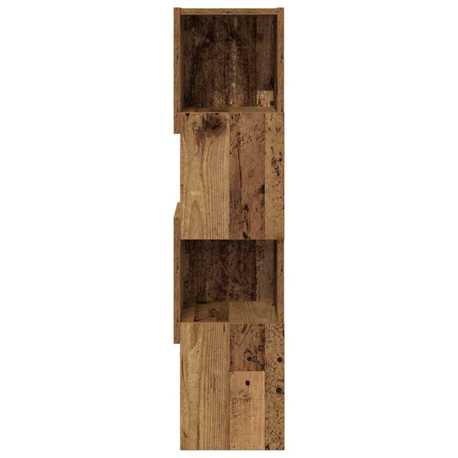 Hoekkast Wit 25,5x25x102cm Bewerkt hout