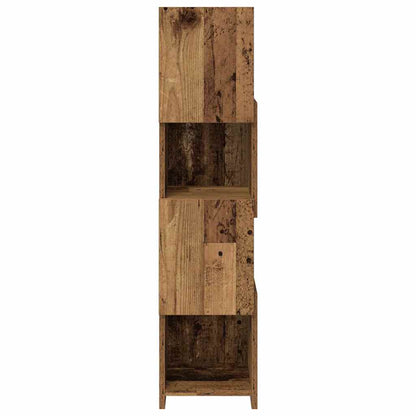 Hoekkast Wit 25,5x25x102cm Bewerkt hout