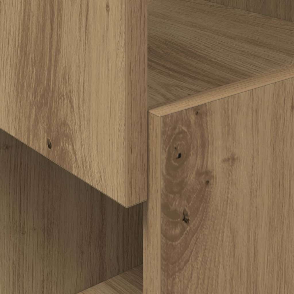 Hoekkast Wit 25,5x25x102cm Bewerkt hout