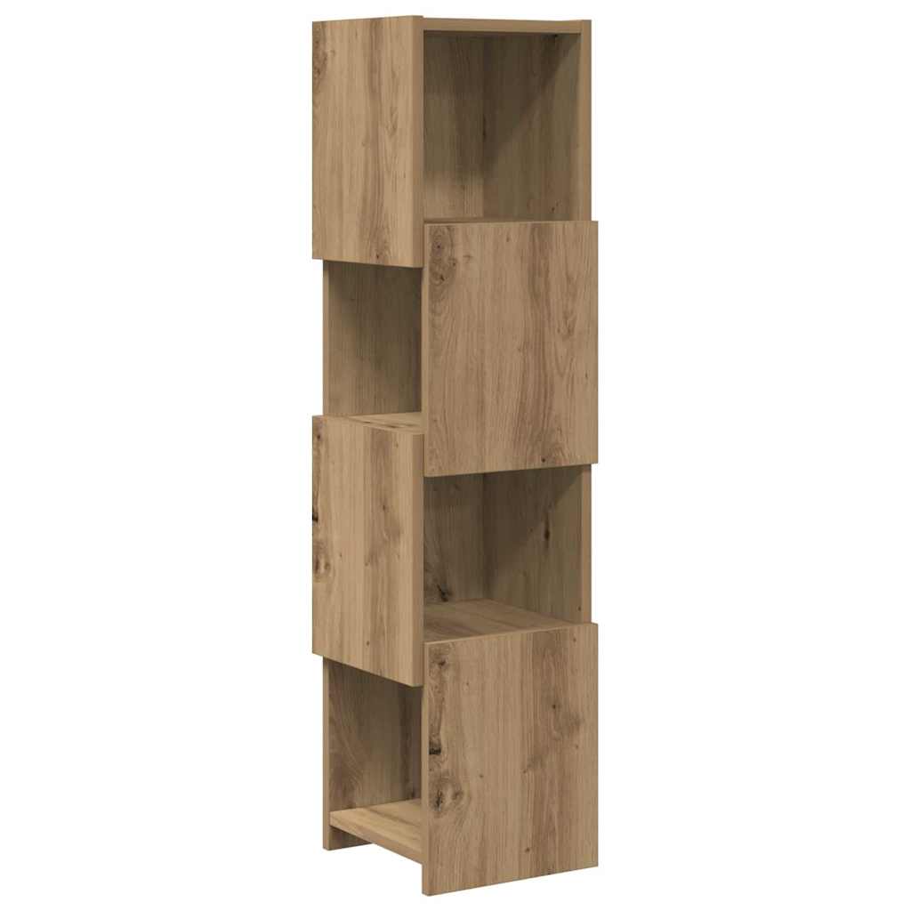 Hoekkast Wit 25,5x25x102cm Bewerkt hout