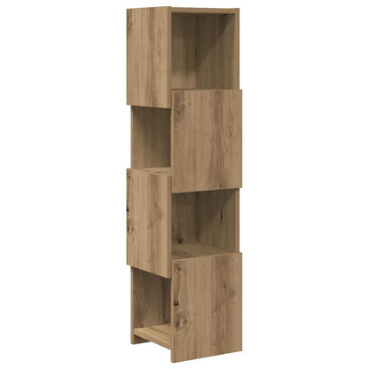 Hoekkast Wit 25,5x25x102cm Bewerkt hout