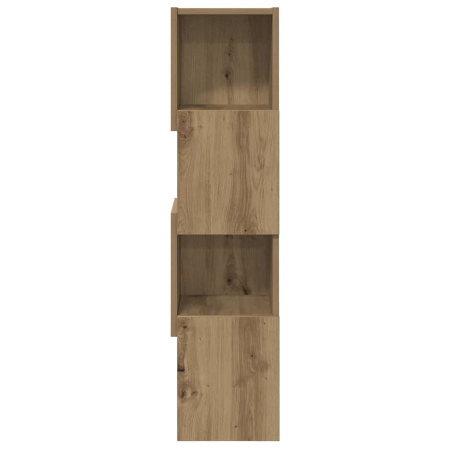 Hoekkast Wit 25,5x25x102cm Bewerkt hout