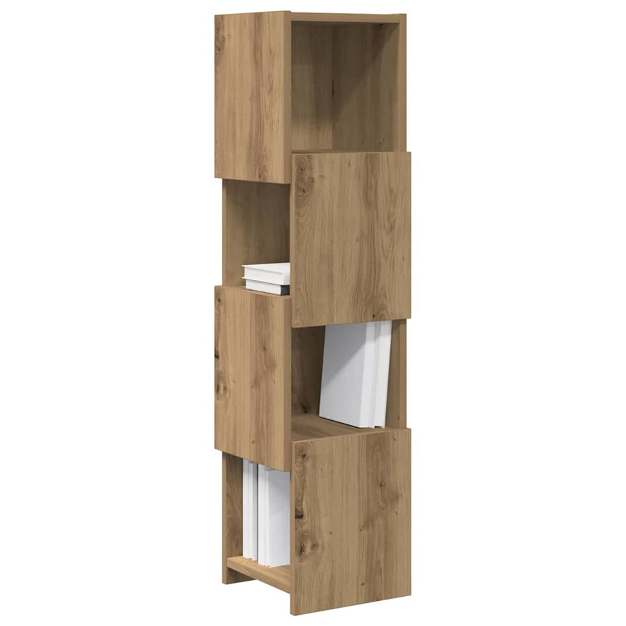 Hoekkast Wit 25,5x25x102cm Bewerkt hout