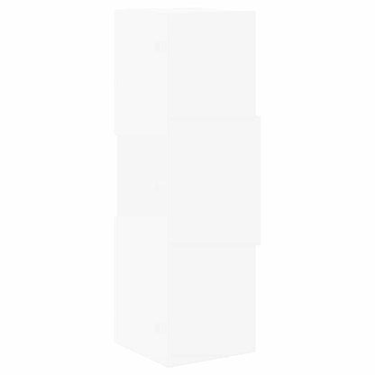Hoekkast Wit 25,5x25x80cm Bewerkt hout