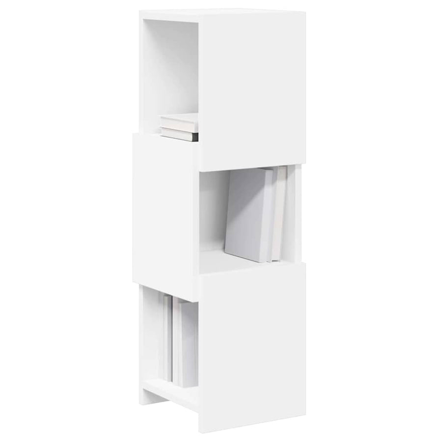 Hoekkast Wit 25,5x25x80cm Bewerkt hout