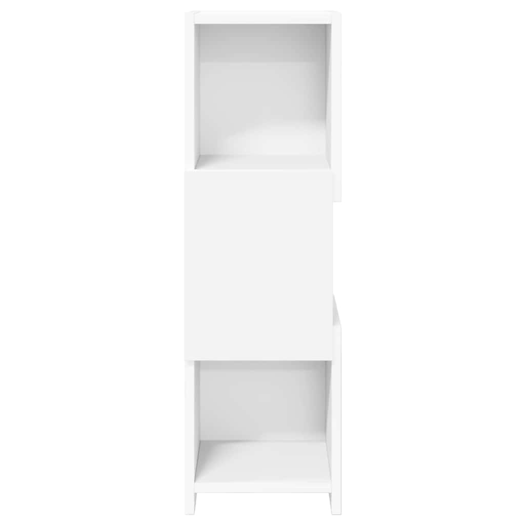 Hoekkast Wit 25,5x25x80cm Bewerkt hout