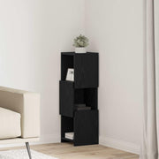 Hoekkast 25,5x25x80 cm wit bewerkt hout
