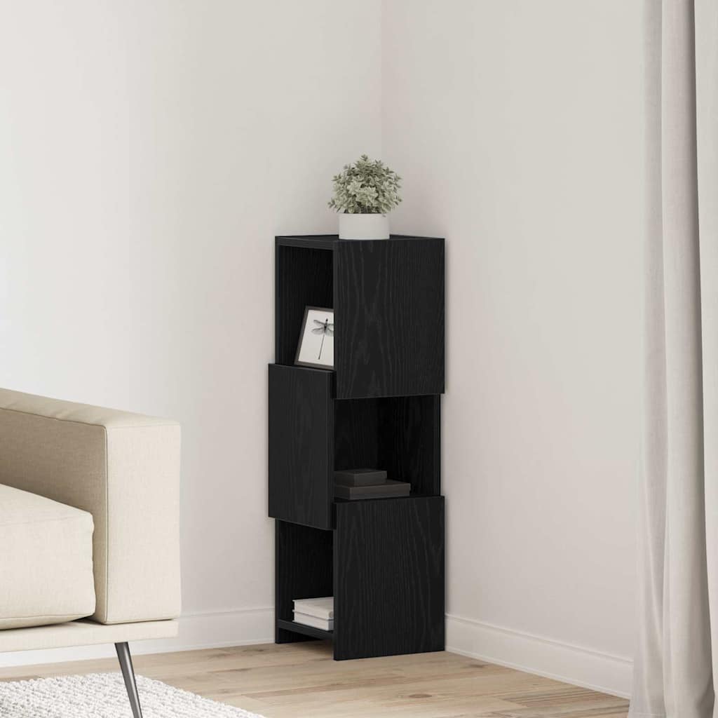 Hoekkast Wit 25,5x25x80cm Bewerkt hout