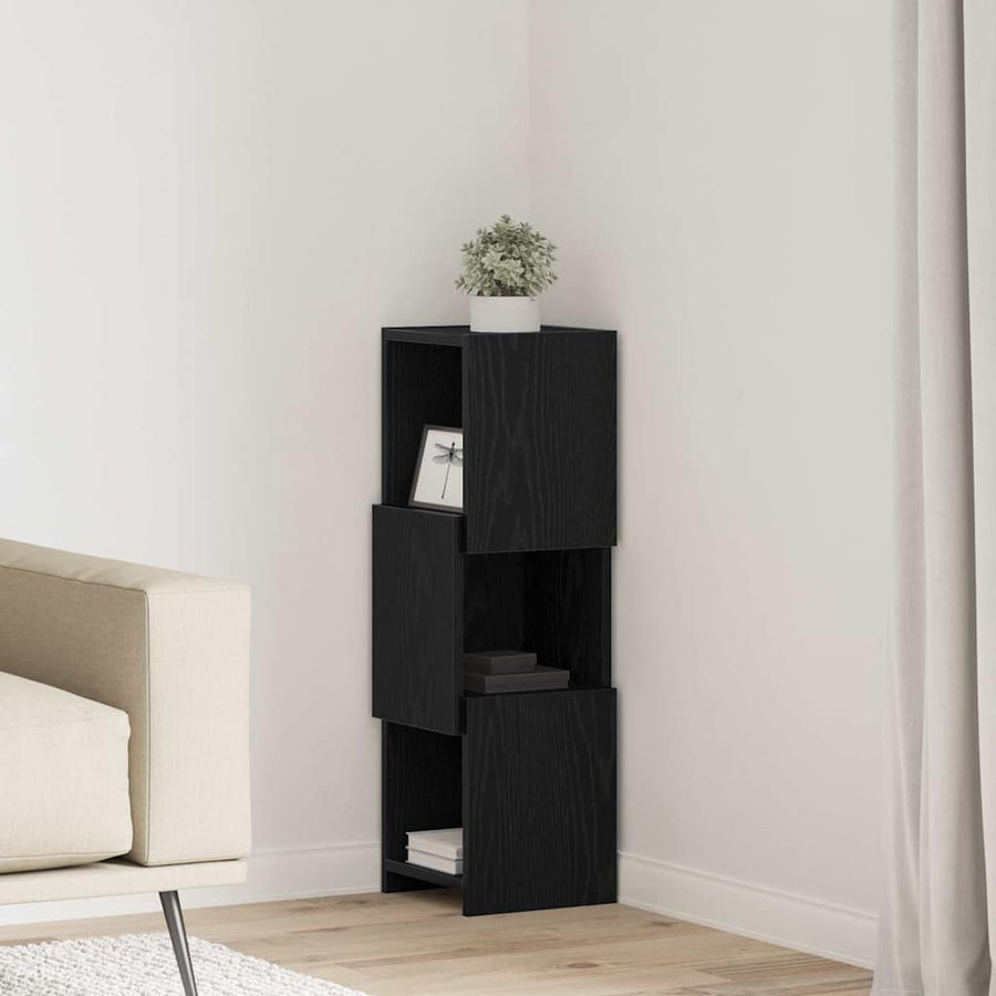 Hoekkast Wit 25,5x25x80cm Bewerkt hout