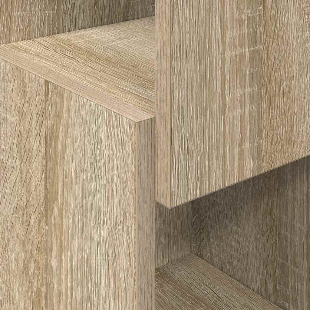 Hoekkast Wit 25,5x25x80cm Bewerkt hout