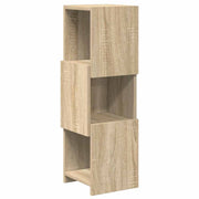 Hoekkast 25,5x25x80 cm wit bewerkt hout