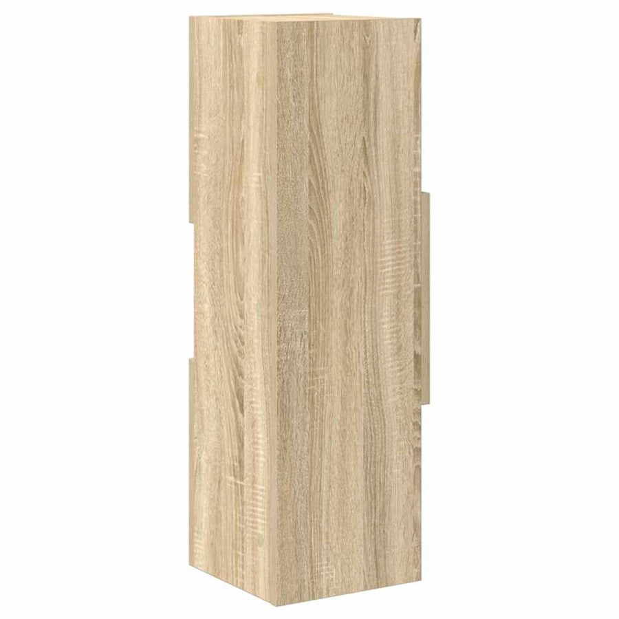Hoekkast Wit 25,5x25x80cm Bewerkt hout