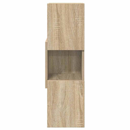 Hoekkast Wit 25,5x25x80cm Bewerkt hout