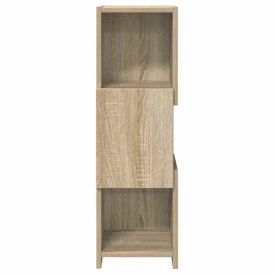 Hoekkast Wit 25,5x25x80cm Bewerkt hout