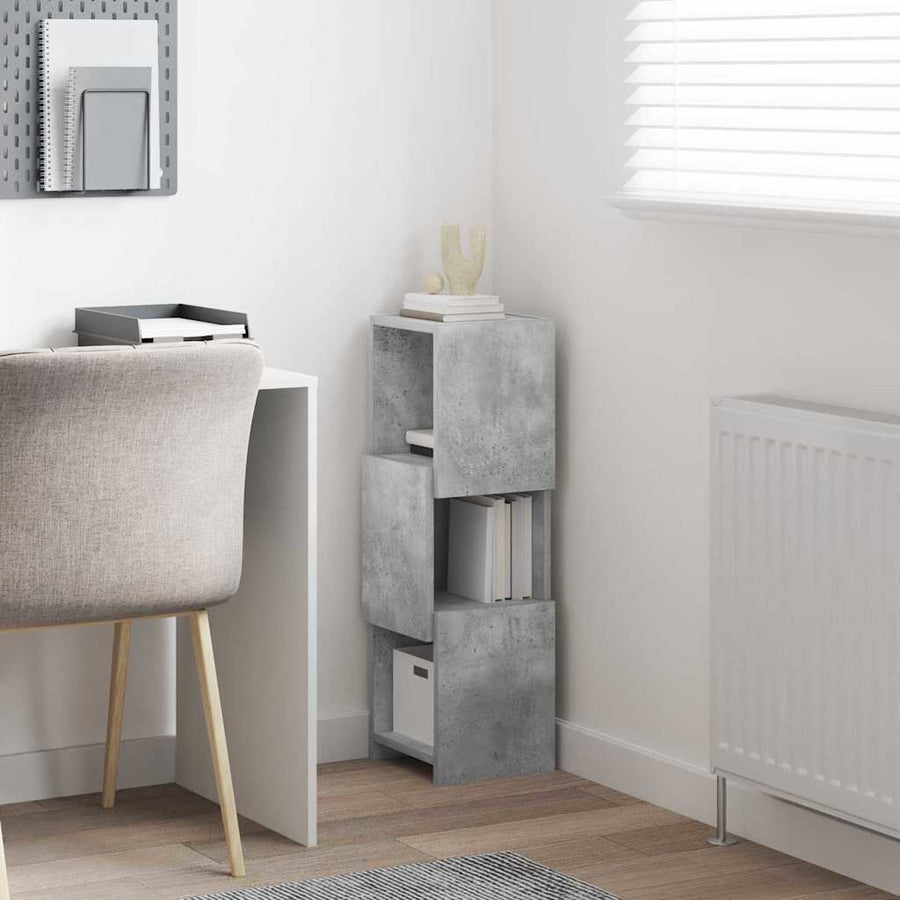 Hoekkast Wit 25,5x25x80cm Bewerkt hout