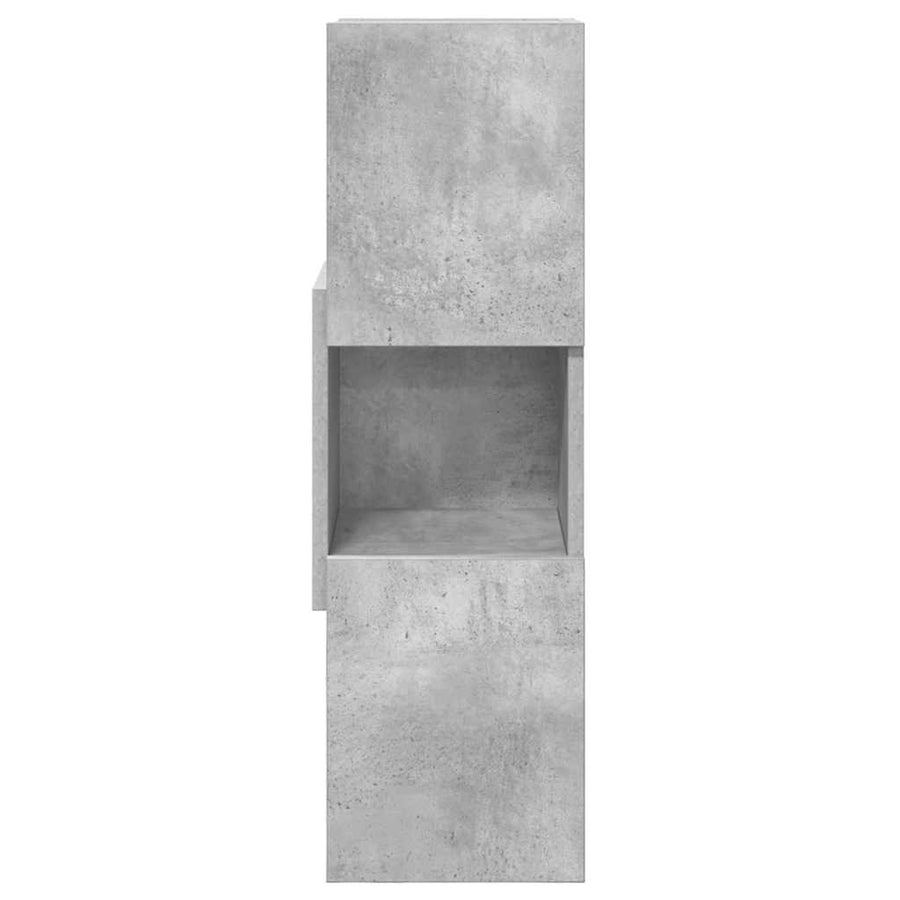 Hoekkast Wit 25,5x25x80cm Bewerkt hout