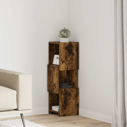 Hoekkast Wit 25,5x25x80cm Bewerkt hout
