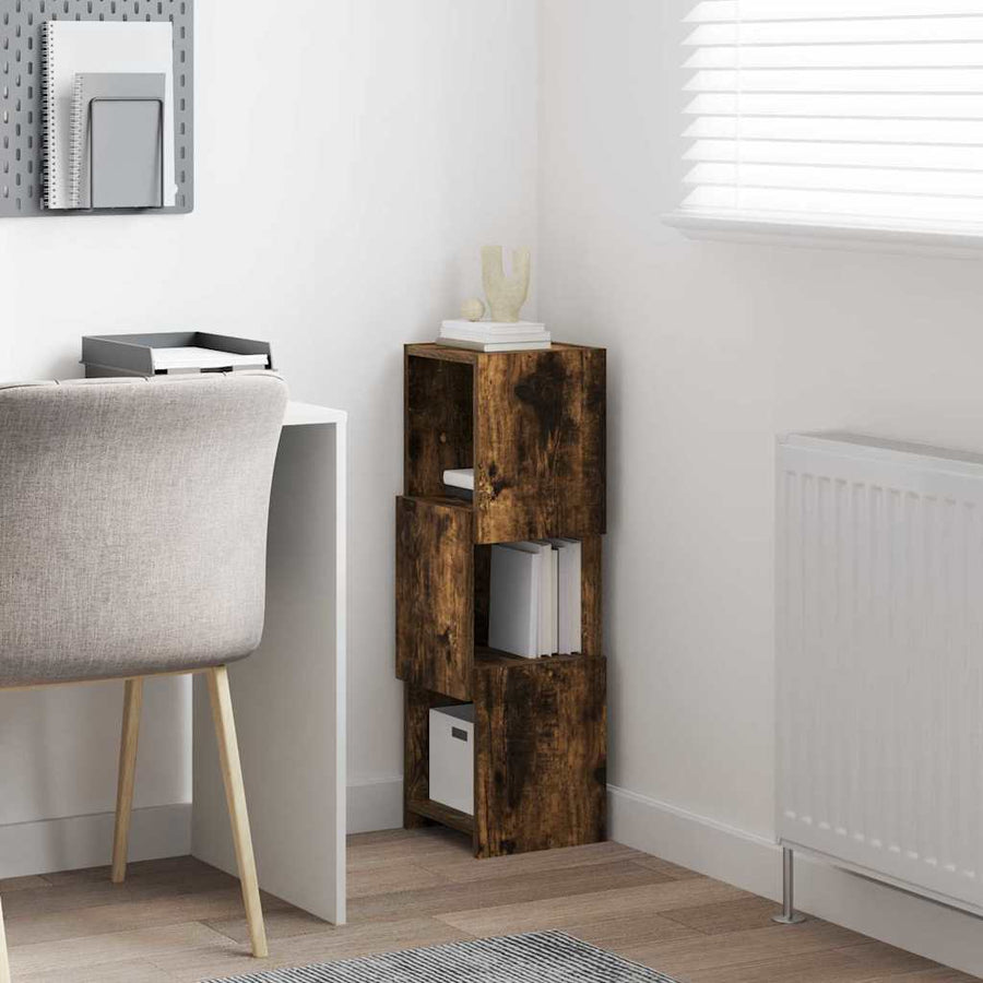 Hoekkast Wit 25,5x25x80cm Bewerkt hout