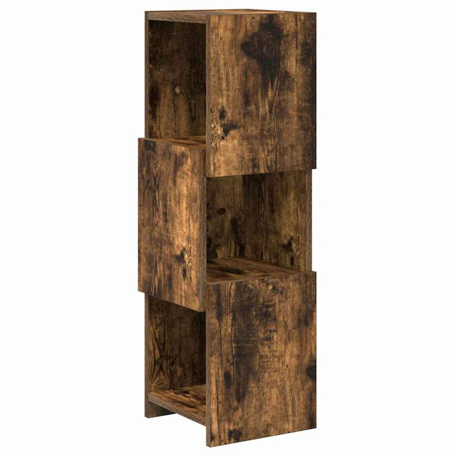 Hoekkast Wit 25,5x25x80cm Bewerkt hout