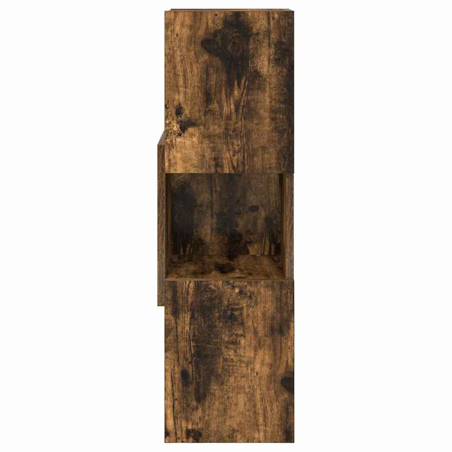 Hoekkast Wit 25,5x25x80cm Bewerkt hout