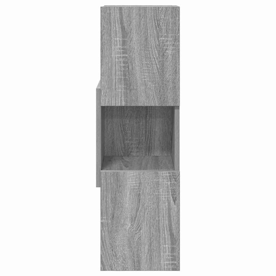 Hoekkast Wit 25,5x25x80cm Bewerkt hout