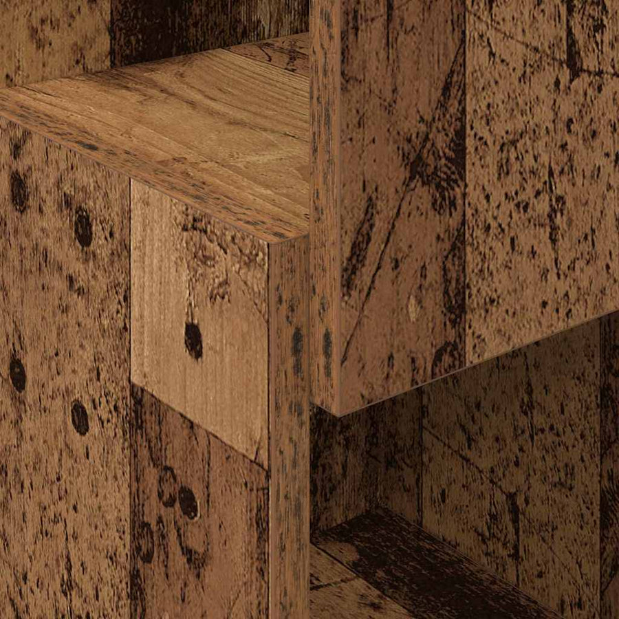 Hoekkast Wit 25,5x25x80cm Bewerkt hout