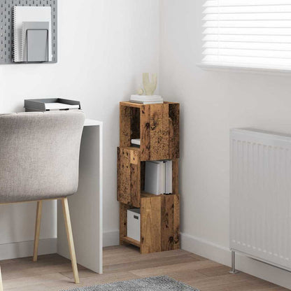 Hoekkast Wit 25,5x25x80cm Bewerkt hout
