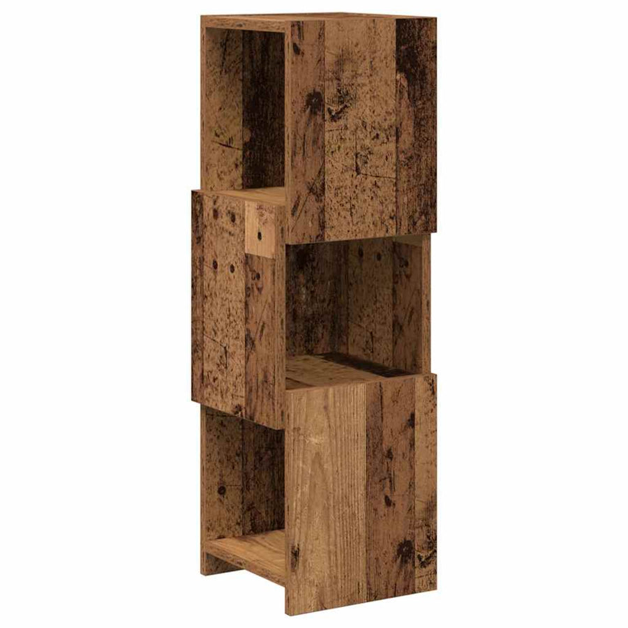 Hoekkast Wit 25,5x25x80cm Bewerkt hout