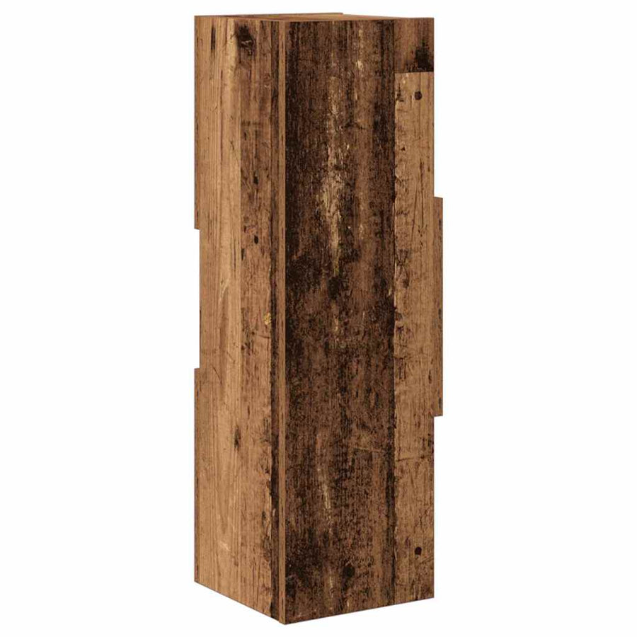 Hoekkast Wit 25,5x25x80cm Bewerkt hout