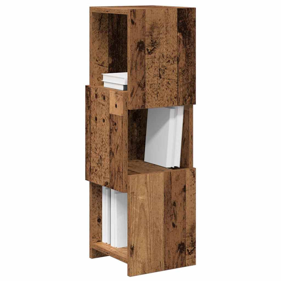 Hoekkast Wit 25,5x25x80cm Bewerkt hout