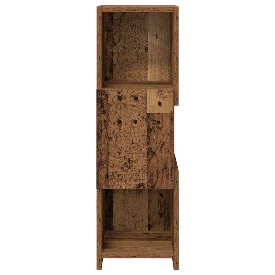 Hoekkast Wit 25,5x25x80cm Bewerkt hout