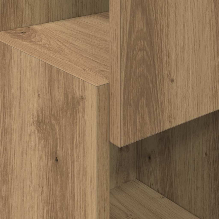 Hoekkast Wit 25,5x25x80cm Bewerkt hout