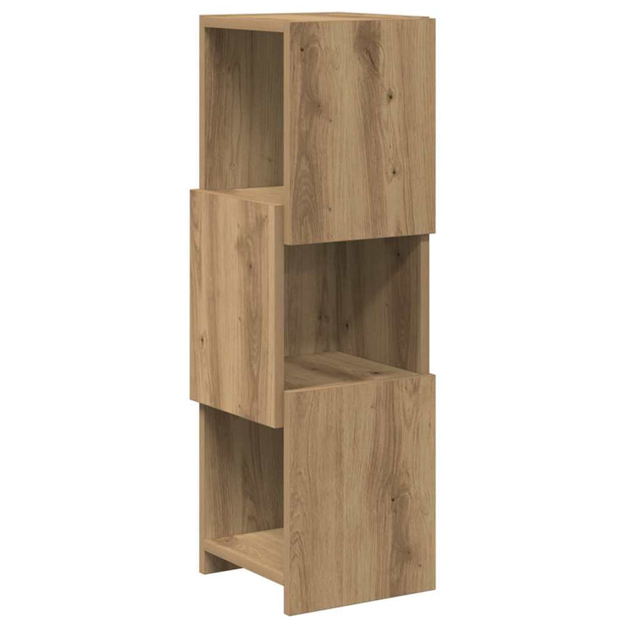 Hoekkast Wit 25,5x25x80cm Bewerkt hout