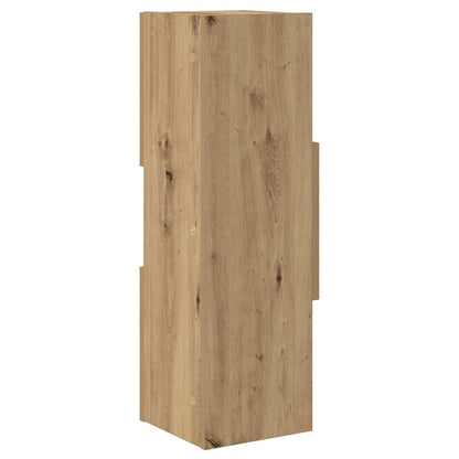Hoekkast Wit 25,5x25x80cm Bewerkt hout