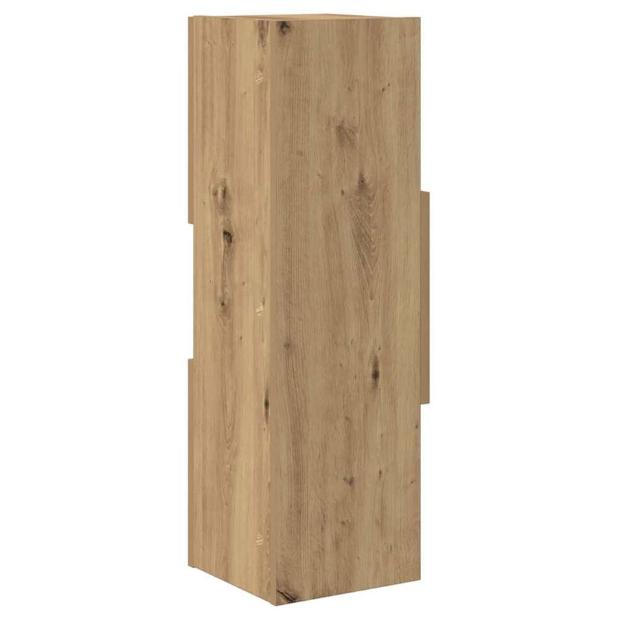 Hoekkast Wit 25,5x25x80cm Bewerkt hout