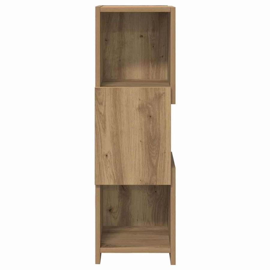 Hoekkast Wit 25,5x25x80cm Bewerkt hout