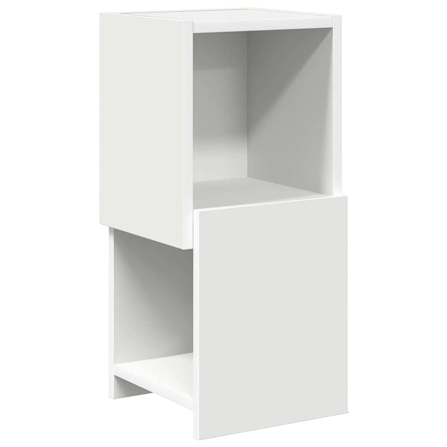 Hoekkast Wit 25,5x25x55cm Bewerkt hout