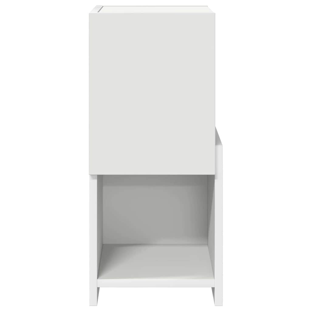 Hoekkast Wit 25,5x25x55cm Bewerkt hout