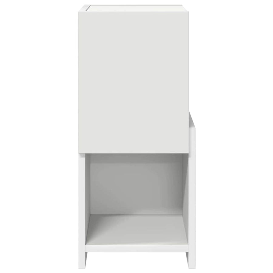 Hoekkast Wit 25,5x25x55cm Bewerkt hout