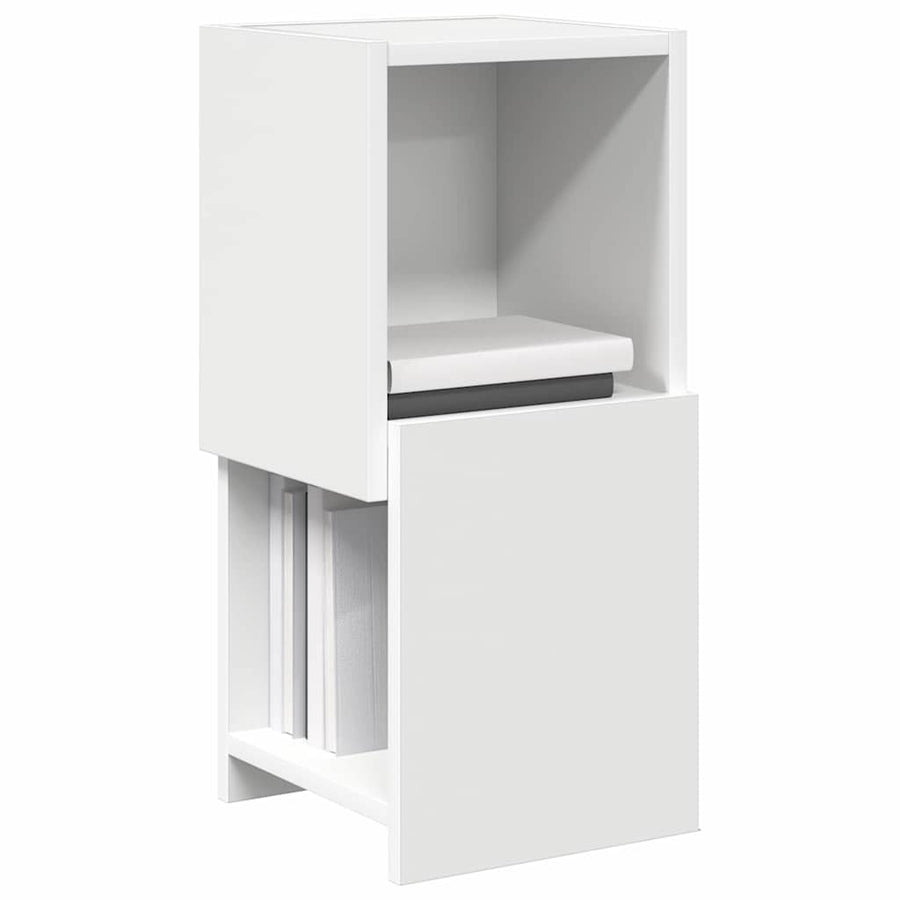 Hoekkast Wit 25,5x25x55cm Bewerkt hout