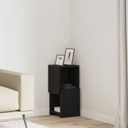 Hoekkast 25,5x25x55 cm wit bewerkt hout