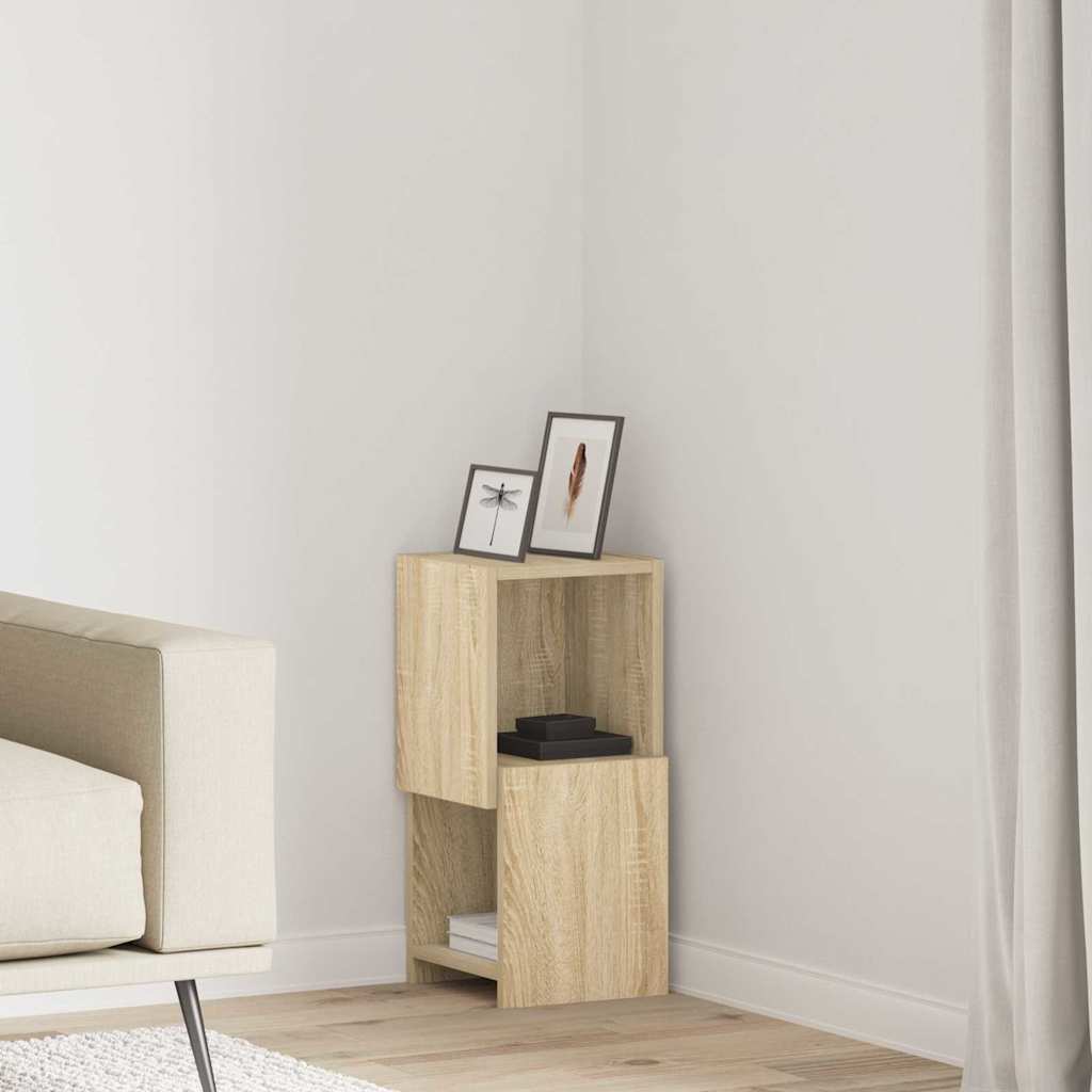 Hoekkast Wit 25,5x25x55cm Bewerkt hout