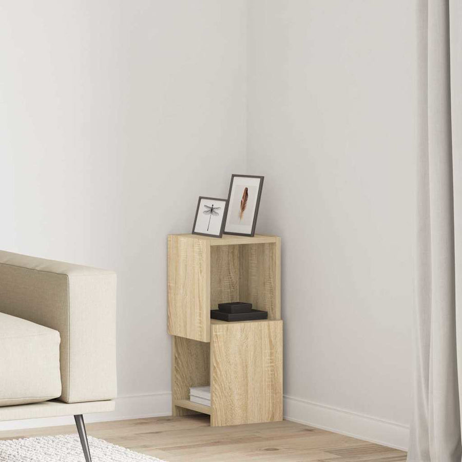 Hoekkast Wit 25,5x25x55cm Bewerkt hout