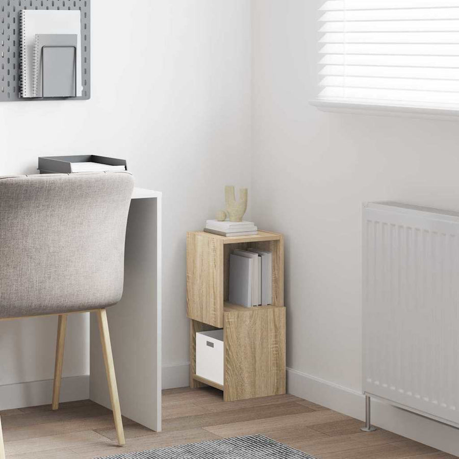 Hoekkast Wit 25,5x25x55cm Bewerkt hout